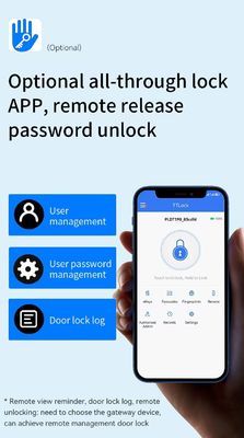 S960 Waterproof IP65 Digital Tuya TTlock Framed Glass Password Key Card Fingerprint Smart Home Door Lock