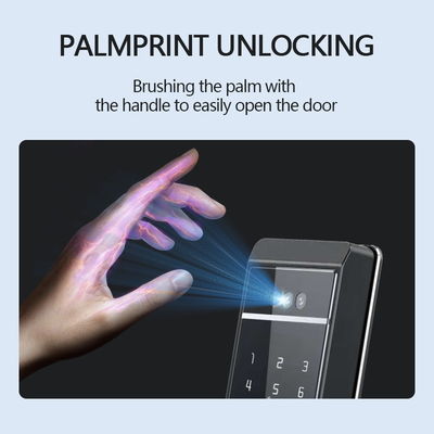 Qleung S810Max Digital Lock Card Key Code Password APP Face Fingerprint Palm Recognition For Home Apartment