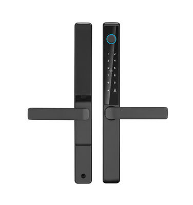Outdoor Waterproof  TTlock Tuya Wifi Smart Card Finger Print Password Sliding Aluminum Door Lock