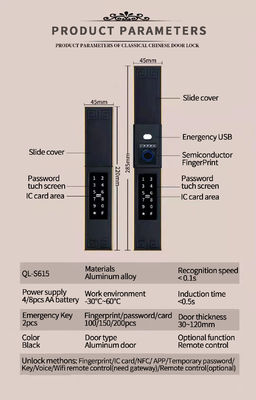 IP68 Waterproof Smart Lock with Fingerprint Password and Bluetooth