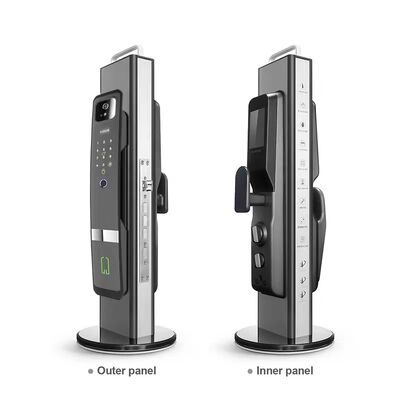Qleung S924 Max Aluminum Alloy 3D Face Tuya APP Remote Control Password Key Code Biometric Fingerprint Automatic Smart Door Lock
