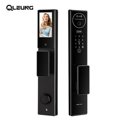 Advanced  3D Face Recognition S555 Smart Door Lock featuring CNC Process Aluminum Alloy construction Tuya Active Video Calling Smart Lock