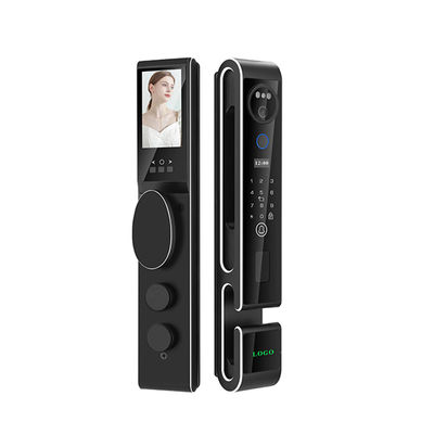 Gezichtsherkenning Video Intercom Door Lock Tuya Smart Glass Door Lock