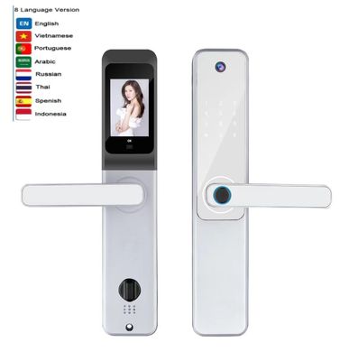 S802Pro Vingerafdruk Code Door Lock 8 Taal Video Doorbell Smart Lock