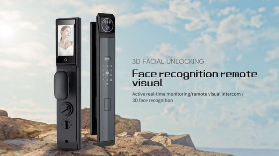 Video Intercom 3D Gezicht automatisch deur slot voor thuisbeveiliging