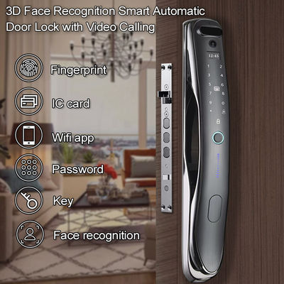 Volledig automatisch 3D gezichtsherkenning slim slot vingerafdruk wachtwoord deur slot voor appartement