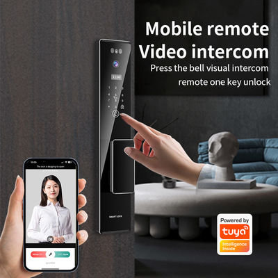 3D gezichtsherkenning Tuya APP Intercom Camera Biometrische vingerafdrukken Slimme sloten voor thuis
