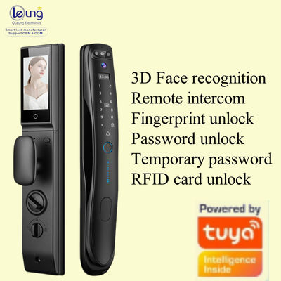 Qlleung S931MAX automatische 3D Face ID Video Intercom vingerafdruk kaart Sleutelcode Tuya APP afstandsbediening Smart Door Lock