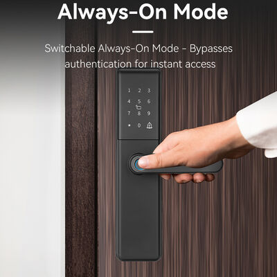 Qleung S851 Tuya Smart Door Lock met Cloud Data Storage Grade B Lock Cylinder en Wi-Fi netwerk