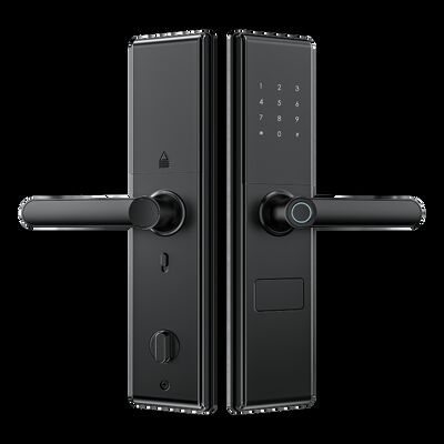 Qleung S829 Tuya Wifi afstandsbediening Digitaal slot Vingerafdruk wachtwoord Sleutelkaart Toegang Smart Home Door Lock