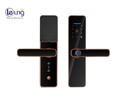 Red Bronze S811 Qleung Smart Home Door Lock met semi-automatische Tuya technologie